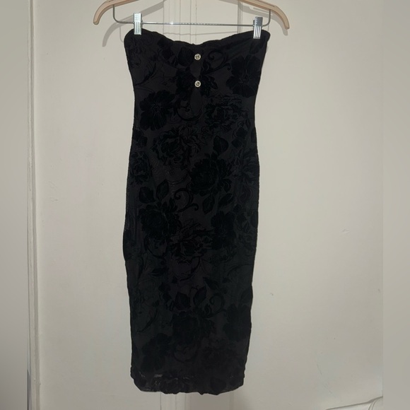 SHEIN Dresses & Skirts - SHEIN SXY see through lace floral strapless dress